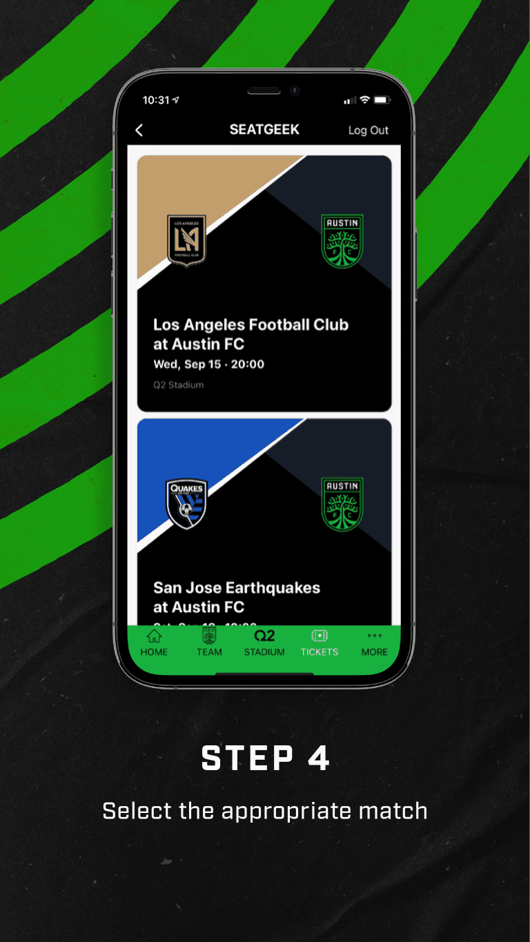 Step 4 - Select the appropriate match